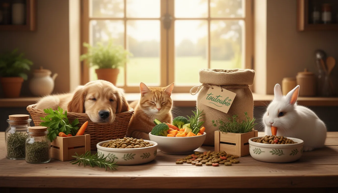 toutoubio propose une alimentation bio spécialement formulée pour prendre soin des animaux sensibles, alliant santé et bien-être au naturel.